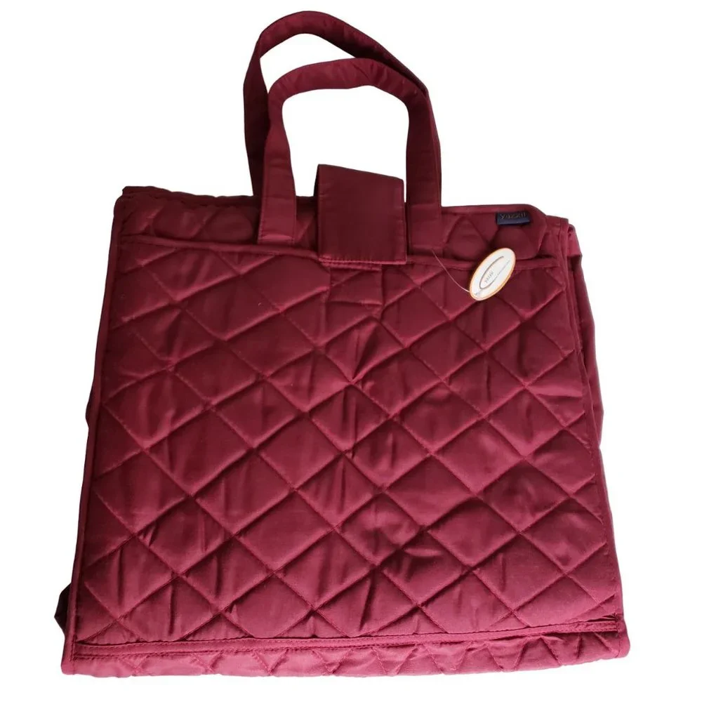 Yazzii Quilted Craft Travel Organizer Tote Bag 9 Compartments NEW - Picture 6 of 8